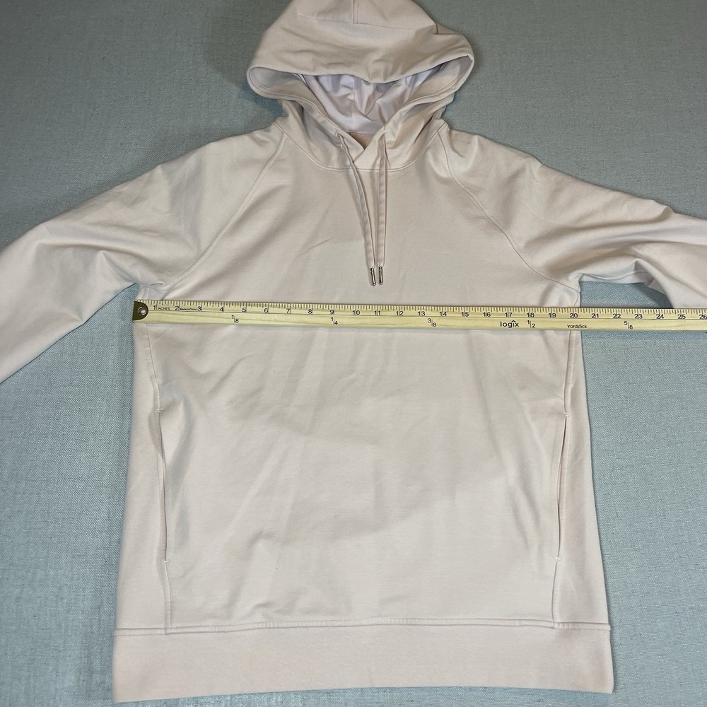 Lululemon City Sweat Hoodie Mens‎ Medium Pink Performance Pullover French Terry - Picture 8 of 9